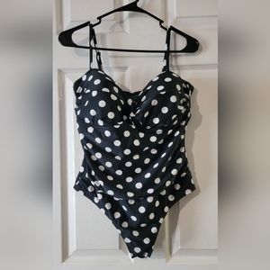 Catalina retro polka dot swimsuit size L